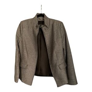 Banana Republic Grey Herringbone Blazer